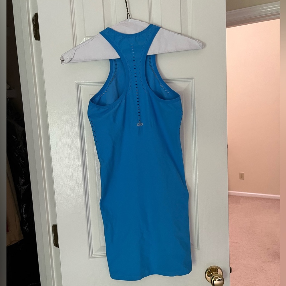 NWOT Alo Seamless Open Air Ribbed Racerback Dress - Picture 4 of 6